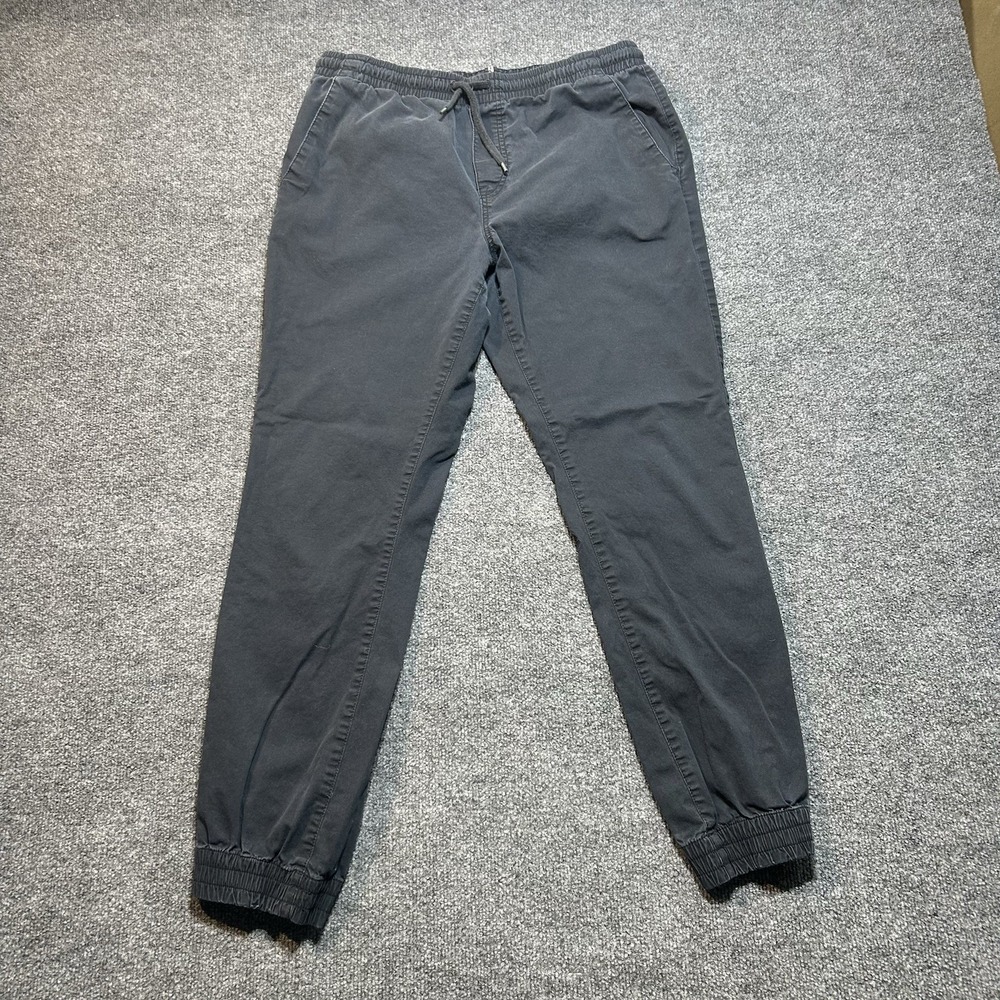 Volcom True To This Black Joggers Pants Size Large Tapered Leg